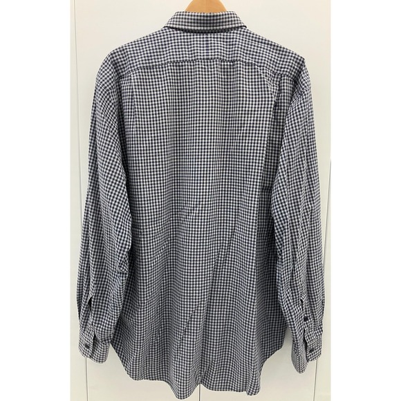 Vintage Polo Ralph Lauren Shirt Mens Large Blue White Gingham GI Cotton 2000s - Picture 5 of 9